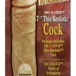 Vac-U-Loc 7.5" Thin Realistic Cock